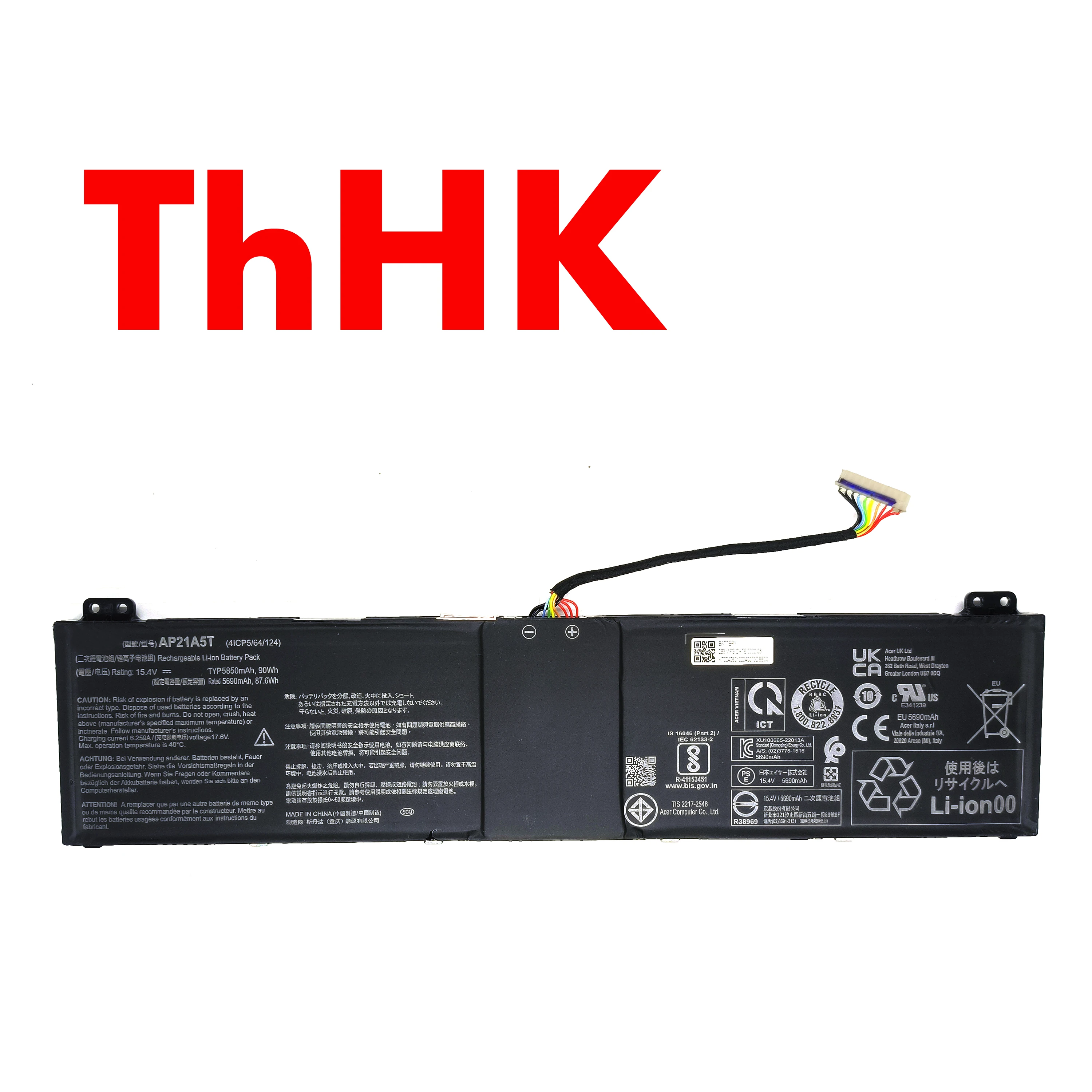 Genuine Original 90Wh AP21A8T AP21A7T AP21A5T Battery For Acer Nitro 5 AN517-55 Predator Helios PH18-71 PH315-55 PH317-56 PHN16-