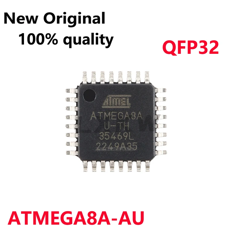 5/PCS New Original ATMEGA8A ATMEGA8A-AU ATMEGA8A-AUR QFP32 8-bit microcontroller AVR In Stock