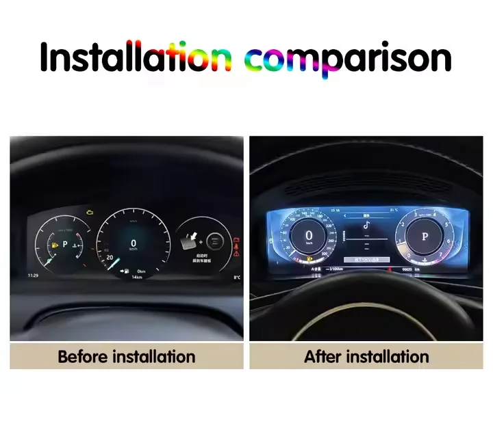 ZXY Cluster digital de painel de 12,3 polegadas para Jaguar XE/FPACE/XJL Sistema Linux de carro Velocímetro Atualização Painel de instrumentos LCD