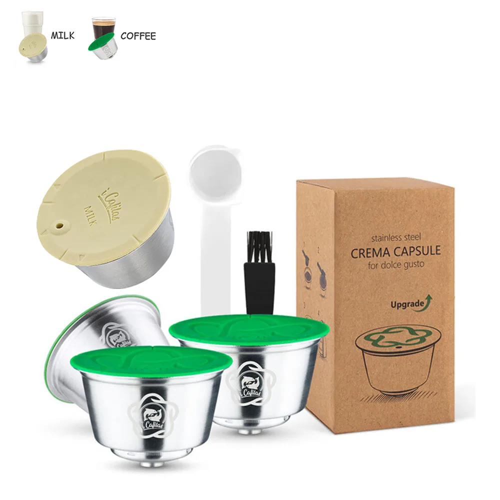 Wieder verwendbare Kaffee kapseln Marken-Upgrade für Dolce Gusto Filter mehr Sahne Kaffee wieder verwendbare Maker Pods Icafilas