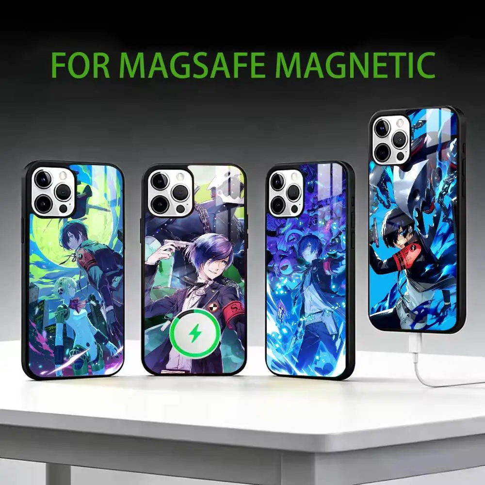 

Game P-Persona 3 Phone Case For iPhone17,16,15,14,13,12,11 Plus,Pro Max Magnetic For Magsafe Wireless Charging