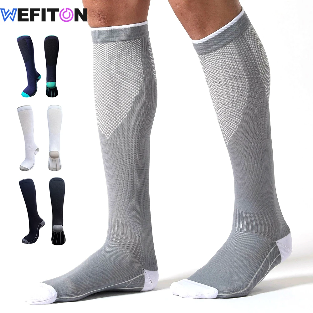 WEFITON 1Pair Compression Socks for Women and Men 20-30mmHg-