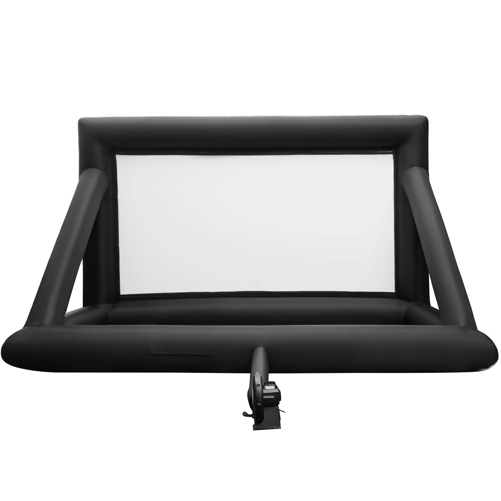 Ekran filmowy dmuchany, przenośny, o wymiarach 16 stóp, z dmuchawą powietrza w zestawie, sprzęt serwisowy.