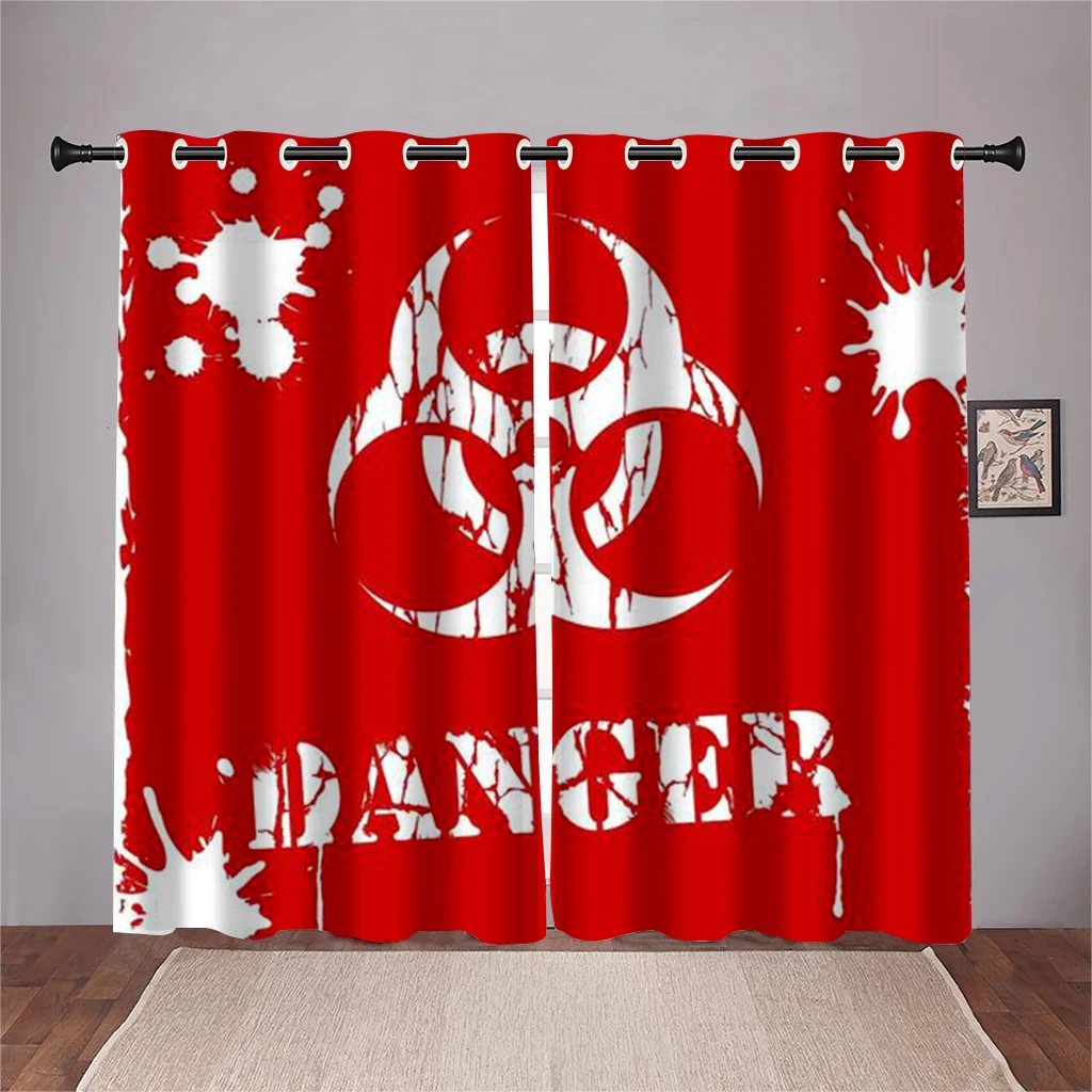 3D Cartoon Esports Game Series Shade Curtains 2 Panels Children's Room Decoration Curtains Living Room Bedroom Study Room Decor