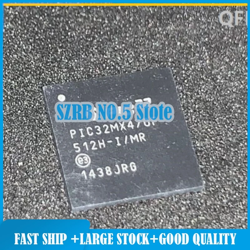 2pcs/lot PIC32MX470F512H-I/MR QFN64 chips Electronic components