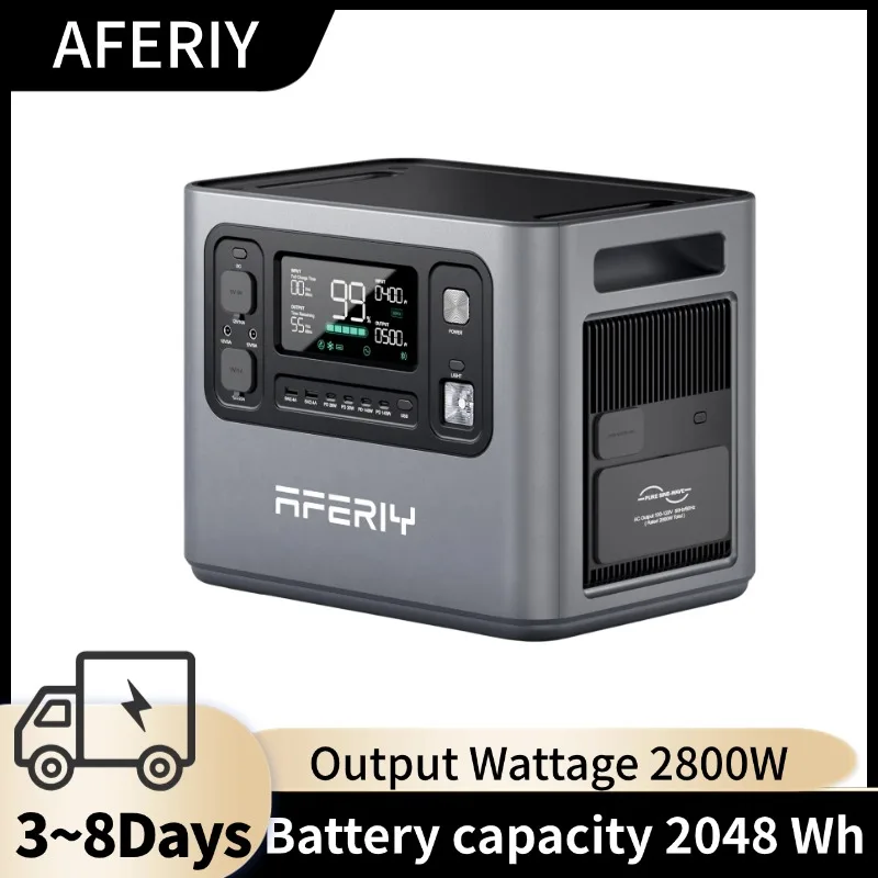AFERIY P280 2800W g�n�rateur solaire centrale �lectrique Portable 2048Wh LiFePO4 batterie maison secours Camping en plein air puissance Mobile