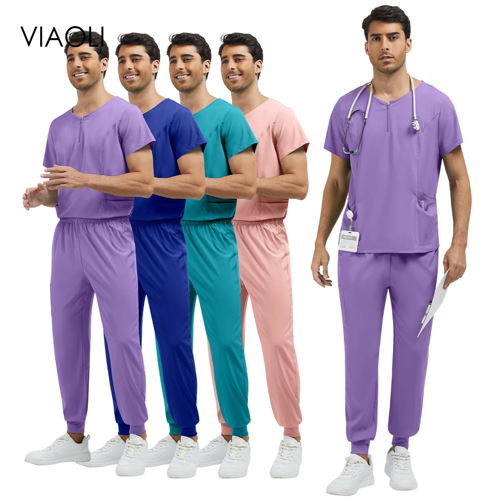 

Мужская клиническая одежда, наборы скрабов, медицинские костюмы, больничная форма, топы для врачей и кормящих мам, брючные костюмы, однотонная хирургическая униформа для женщин