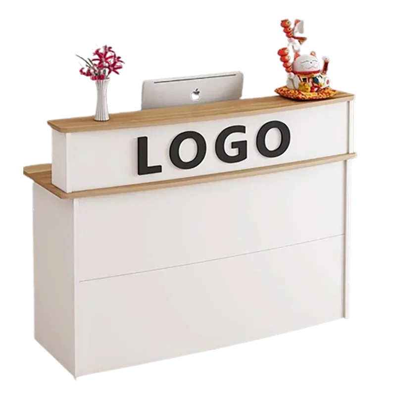 Cashier White Reception Desks Nordic Design Bar Luxury Modern Reception Desks Stylish Office Mostrador Commercial Furniture