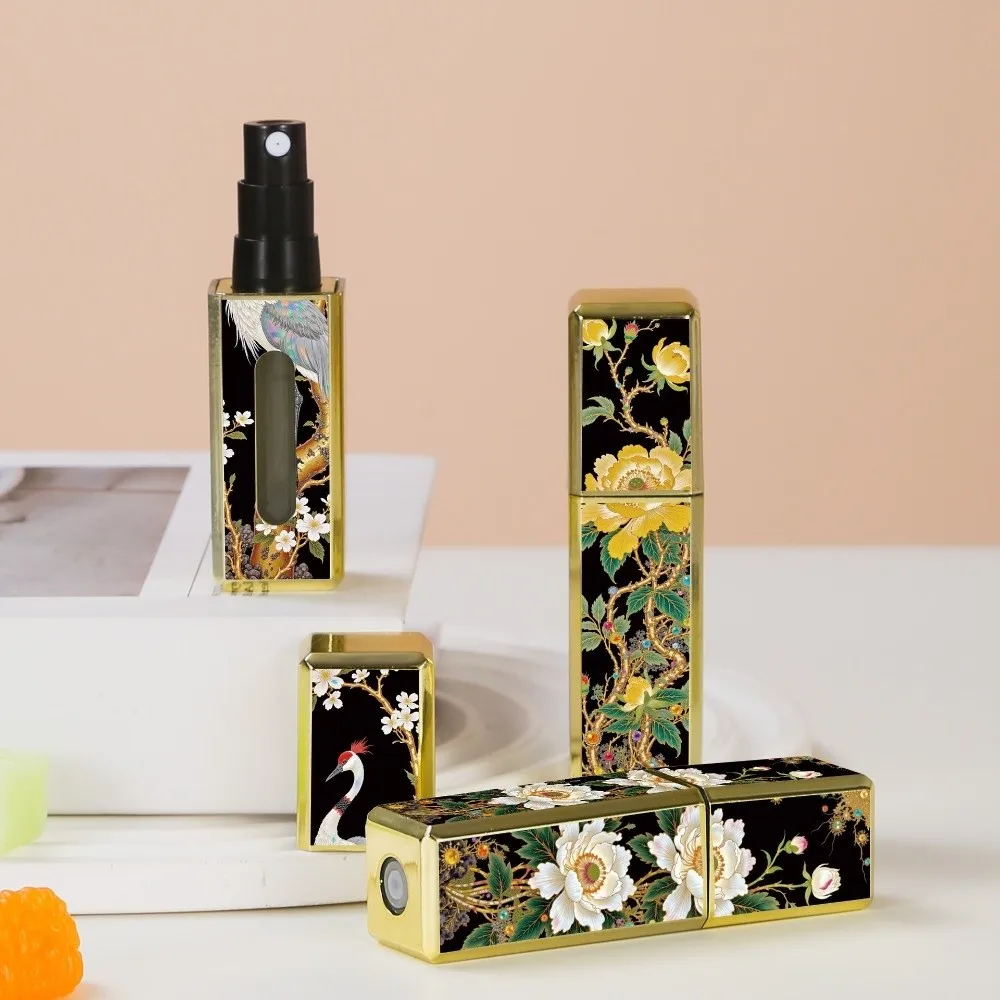 Nouveau 5ml Mini bouteille de parfum rechargeable Portable vaporisateur rotatif bouteille vide stockage pulvérisateur vaporisateur atomiseur bouteille