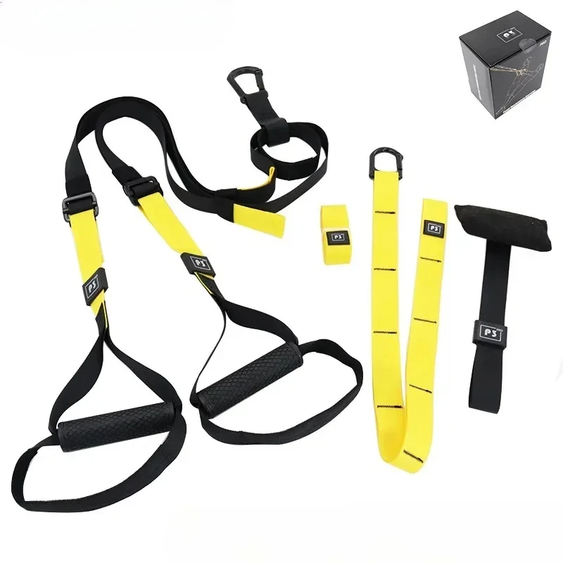 Cuerda de entrenamiento de suspensión portátil, banda elástica combinada para hombros, espalda, glúteos, equipo de estiramiento y modelado muscular de piernas