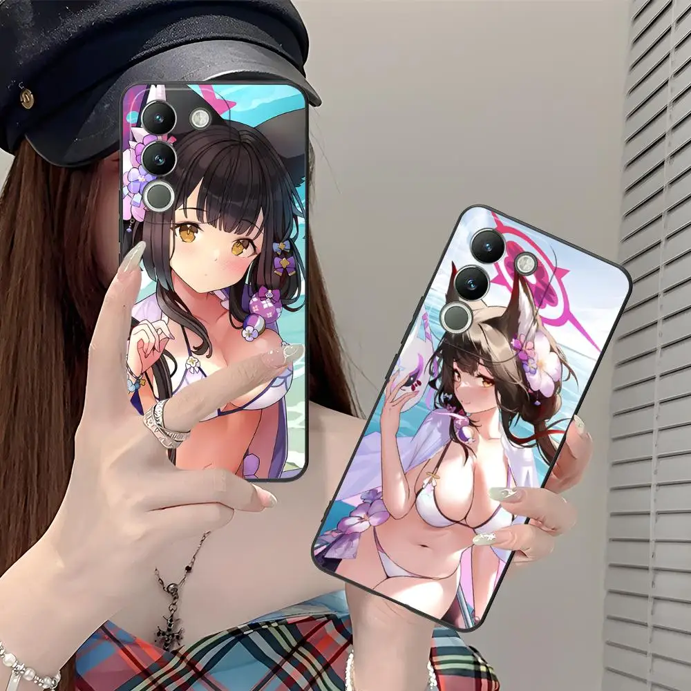 

Чехол для телефона Blue Archive Kosaka Wakamo для VIVO V60 V50 V40 V30 V29 V27 V25 V23 Pro Lite 5G с цветным принтом, роскошный чехол