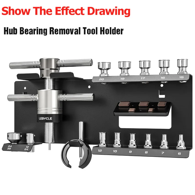 Bike Hub Bearing Removal Tool Holder Bike Hub Tower Base Removal Tool Display Stand Bike Hub Bearing Repair Tool Holder