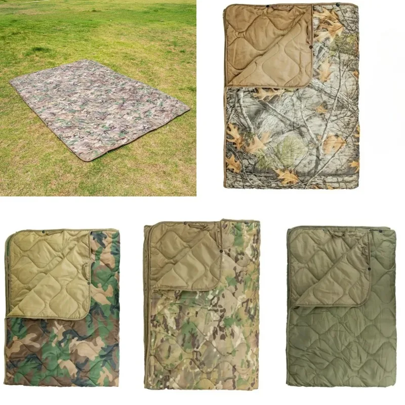 

Outdoor Comfortable Quilted Camping 150x200cm Portable Ultralight Camp Quilt Blanket Sleeping Mattress Mat Picnic Blanket