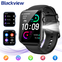 2025 New Blackview R30 Max Smartwatch with LED Flashlight 1.91'' TFT Screen Health Monitor Bluetooth Call Watches for Men Women