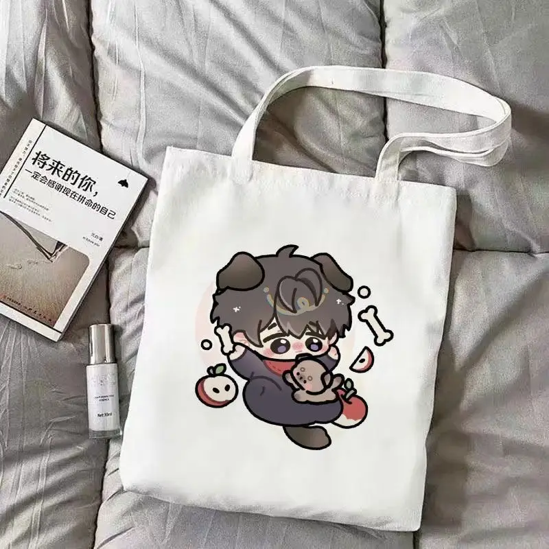 Холщовая сумка "Love and Deep Space" универсальная студенческая учебная сумка большой вместимости и ручная сумка через плечо Sylus Rafayel