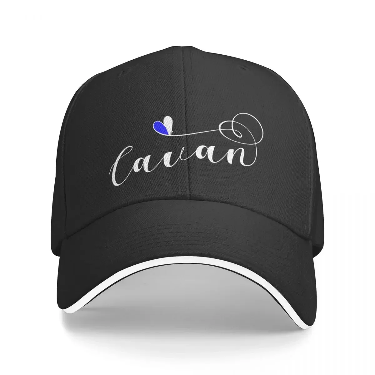 Cavan County Colours Flag Heart, GAA, Ulster, Ireland, Irish Baseball Cap Golf Cap Hip Hop Big Size Hat Women's Hats 2025 Men's