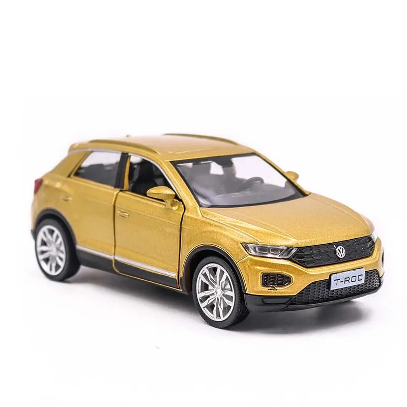 1:36 VOLKSWAGEN T-ROC SUV Alloy Model Toy Car 11.6cm Diecast Pull Back Metal Collection Children Toys Gift F344