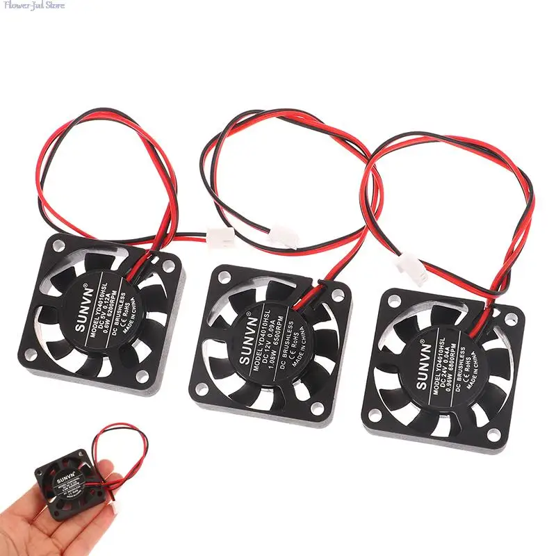 

1 х инновационный и практичный для 4010 безщеточного охлаждения с масляным подшипником, 2-контактный бесшумный вентилятор для отвода тепла SUNVN 40 мм, 5 В, 12 В, 24 В постоянного тока
