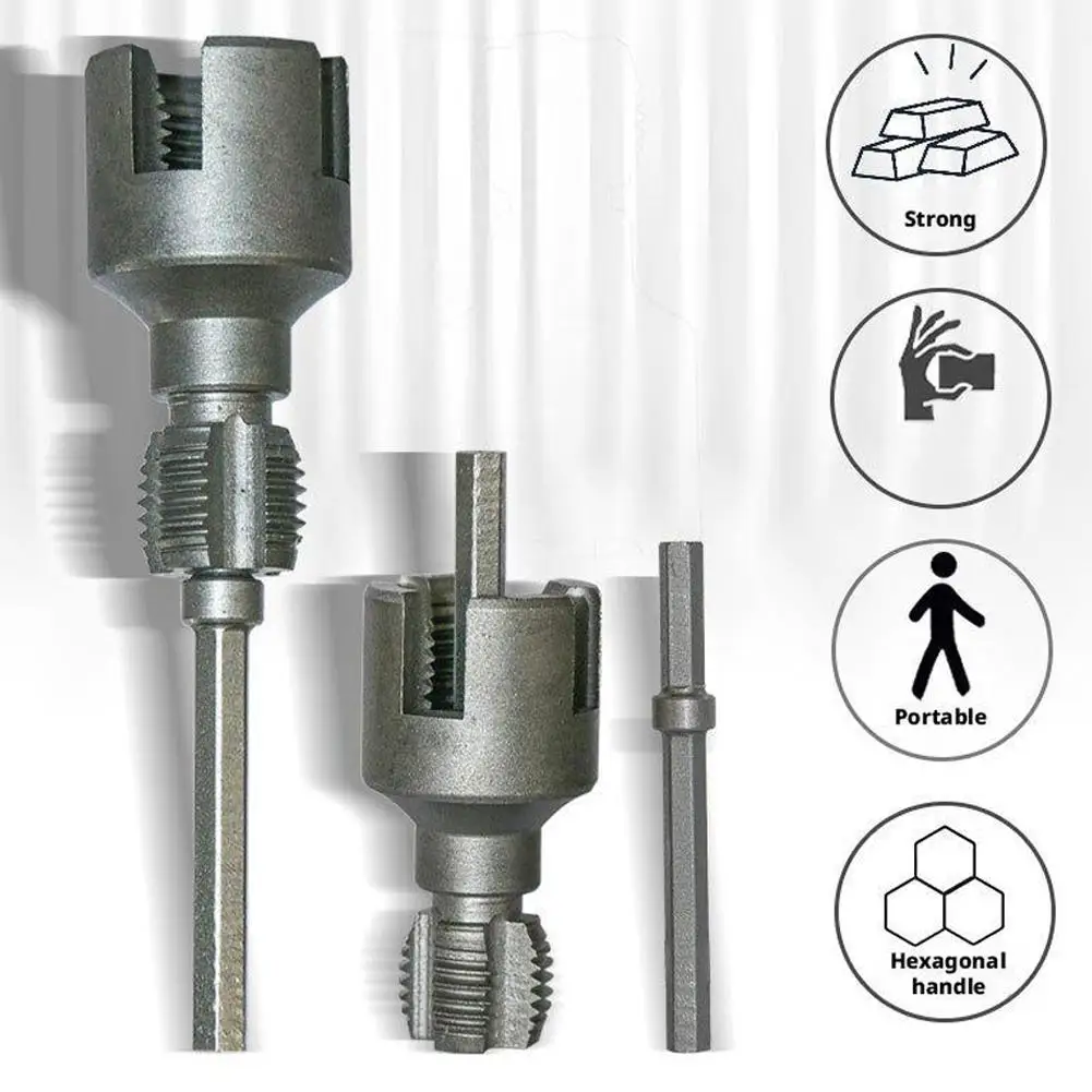 DN15 DN20 Strumento per filettatura tubi 20/25mm Filettatura staccabile per tubi dell'acqua da cucina PPR PVC MPP Strumento di riparazione trapano elettrico T1U4