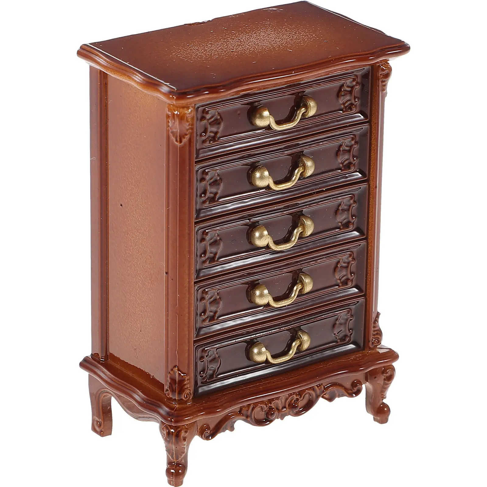 

Мини-шкафчик для декора миниатюрных домиков, изысканный маленький деревянный демонстрационный стеллаж, идеальный аксессуар для спальни и гостиной, миниатюрный элемент декора.