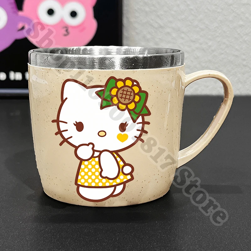 Children Stainless Steel Water Cup Hello Kitty Cold Drink Juice Container for Girl Kids Cartoon Cute Mug Milk Tea Cups Gift 2026 view 6