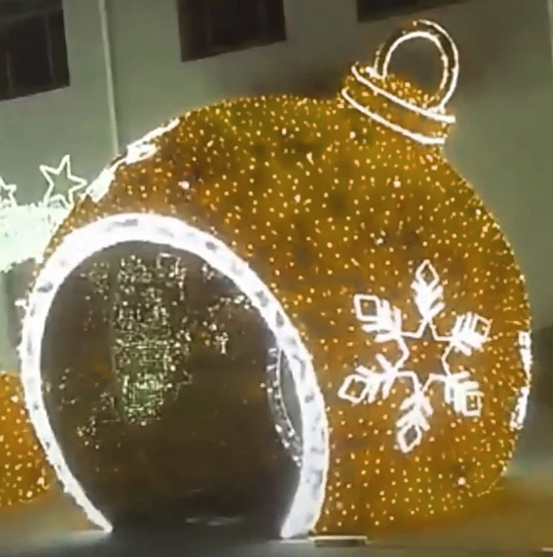 Christmas ball  led  street decoration outdoor  house  motif lights lighting