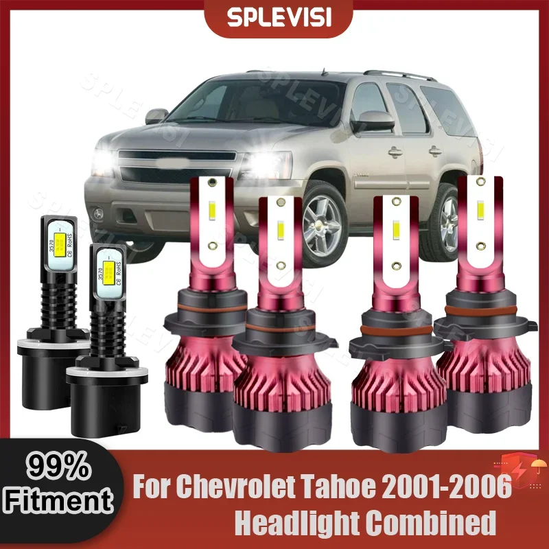 

Сменная фара SPLEVISI, противотуманная фара 6000K, белые лампы для Chevrolet Tahoe 2001 2002 2003 2004 2005 2006