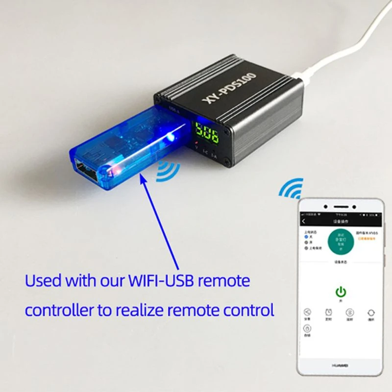 XY-PDS100 QC4.0 QC3.0 Type-C 5A 100W DC12-28V Step Down Mobile Phone Quick Charger For SCP FCP PD Qualcomm