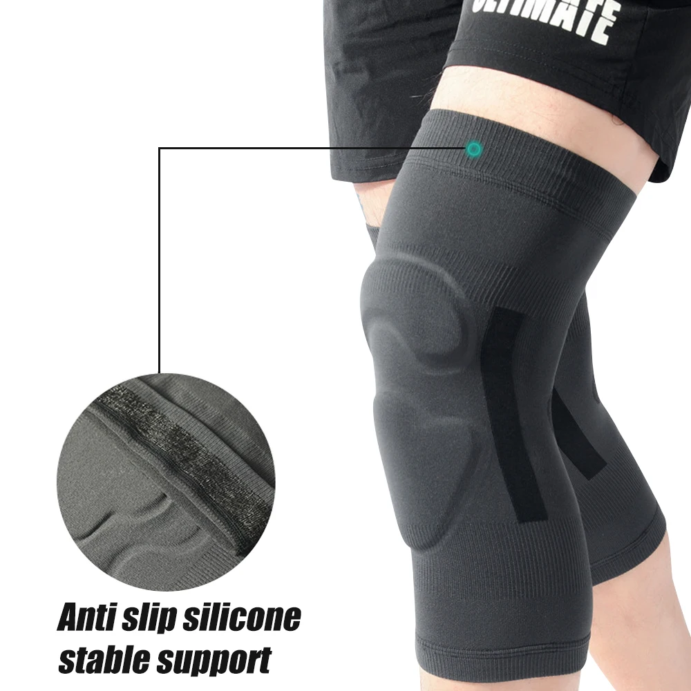 1 Pair Sports Knee Support Sleeves, Knee Brace with Patella Gel Pads, Knee Braces for Knee Pain Arthritis Meniscus Tear Relief