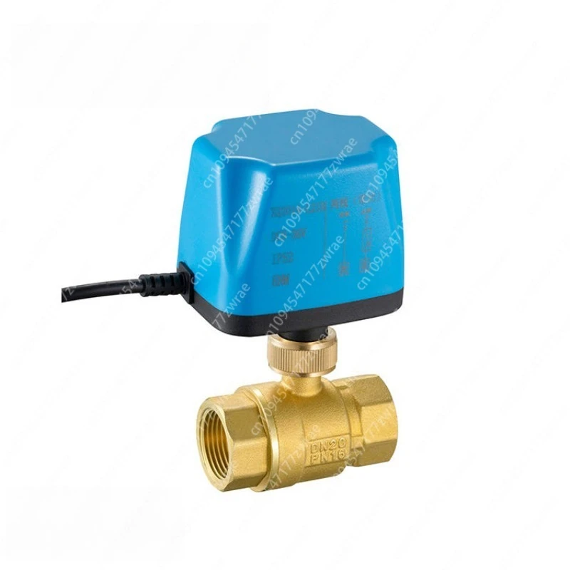

1 Inch IP52 Electric Ball Valve 220V24V12V Two Wire 2 Point Control Brass Electric Ball Valve with Electric Actuator