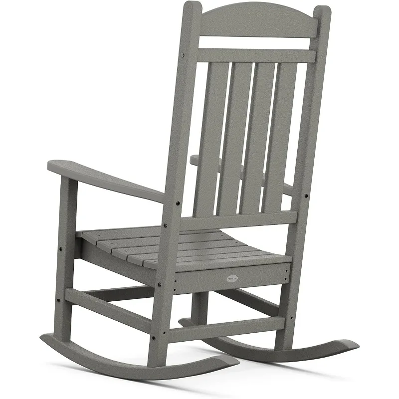 POLYWOOD R100GY Presidential Outdoor Rocking Chair, Slate Grey