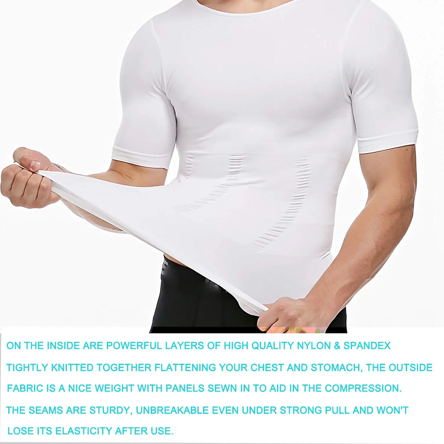 Men Shapewear Vest Seamless Abdomen Slim Shirt Classic Abs Belly Body Shaper Compression Undershirt Vest Gynecomastia Tank Top