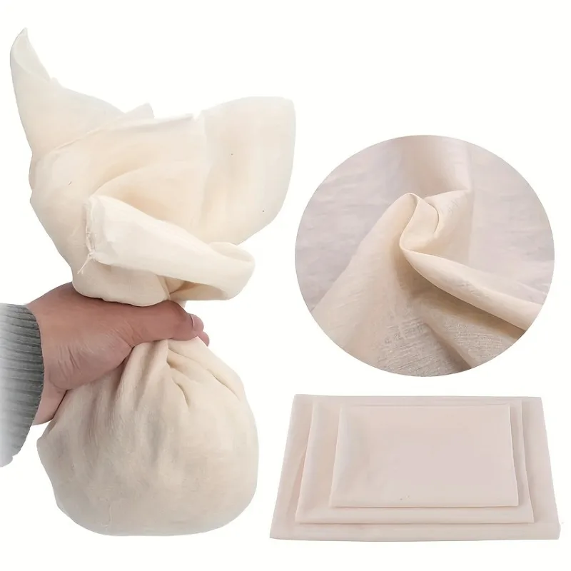 Cheesecloth, Fabric Cheese Cloths, Cheesecloth for Straining, Unbleached Fabric Milk Strainer, Reusable Muslin Cloth
