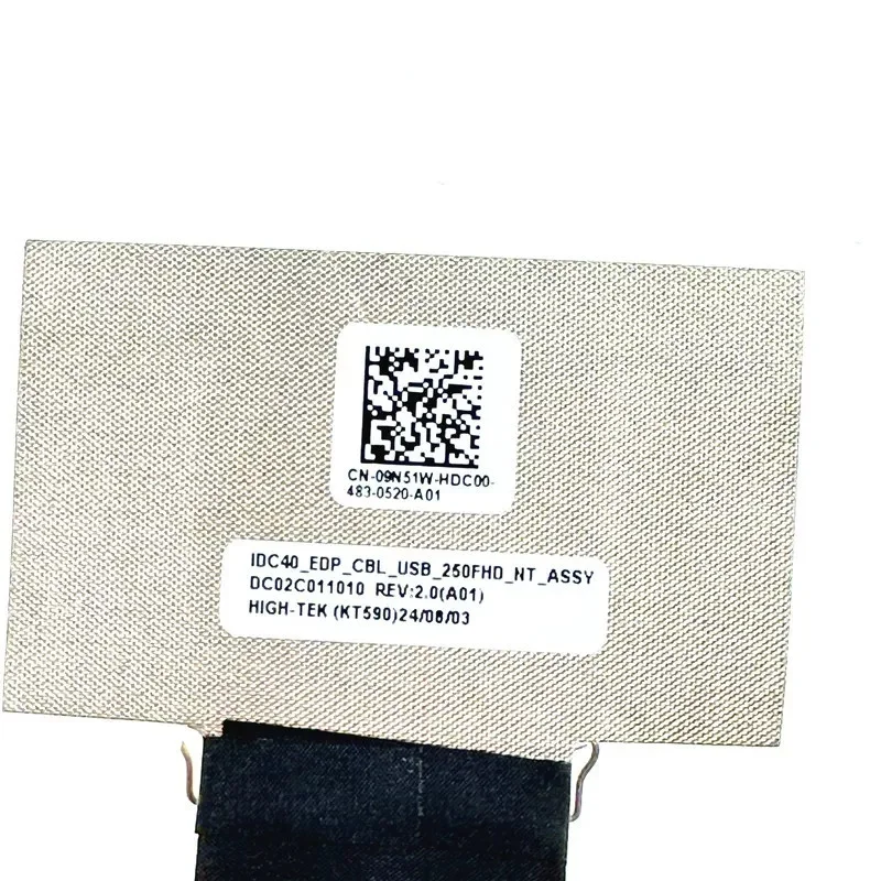 5pcsNEW Genuine Laptop LCD FHD Cable For DELL Latitude 7440 E7440 EDP 9N51W FHD NON-Touch 09N51W