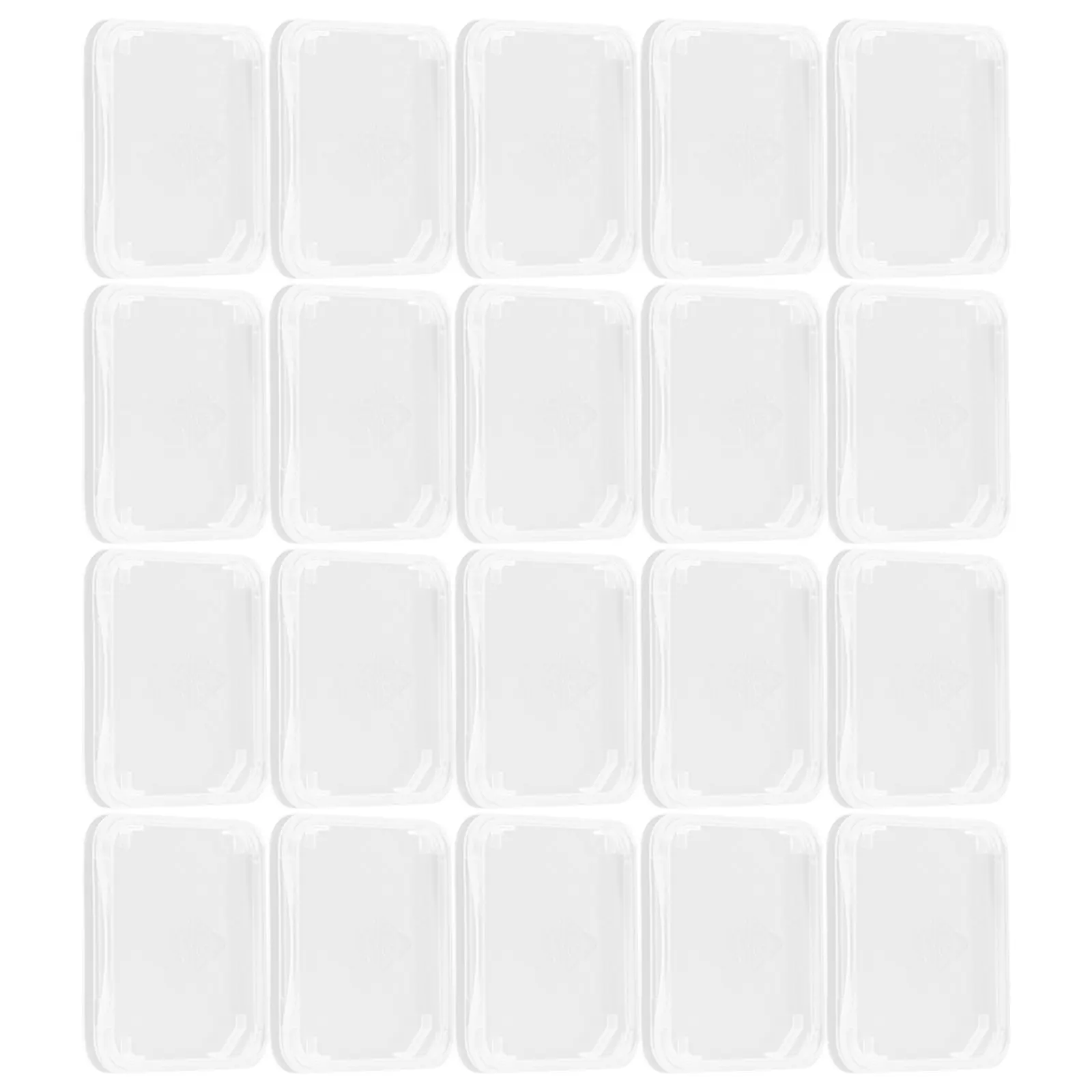 1Set Clear Plastic Memory Storage Case Set Card Holder Box Environment Friendly PP Material Small Light Portable Card Keeper
