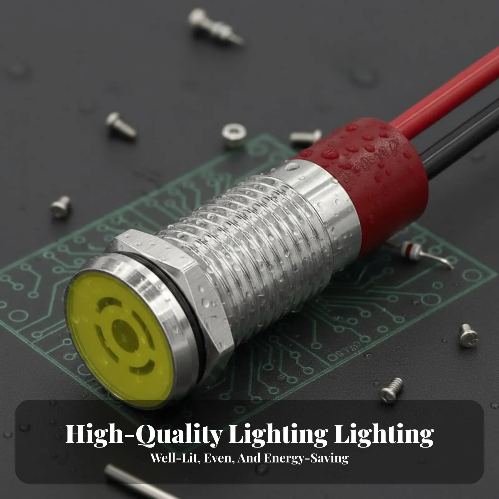 

Light Panel Panel Panel Light Waterproof Connected Panel Mount Light Panel Metal Housing Easy Installation for DIY Hobbyists