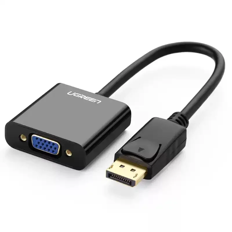 UGREEN DP109 DisplayPort to VGA Adapter 1080P DP Male to VGA Female Video Converter for PC Laptop Monitor Projector