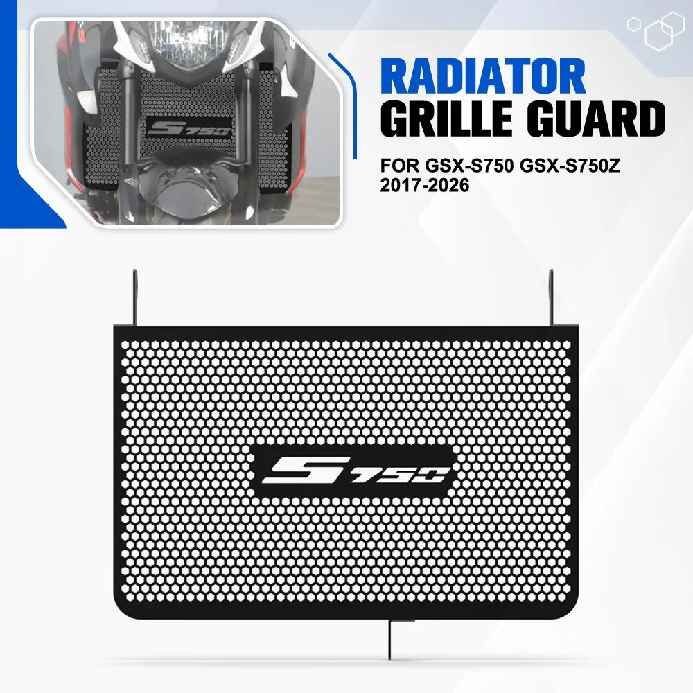 For Suzuki GSX-S750 GSX-S750Z 2017 2018 2019 2020 2021 2022 2023 2024 2025 2026 Motocycle Radiator Grille Guard Cover Protection