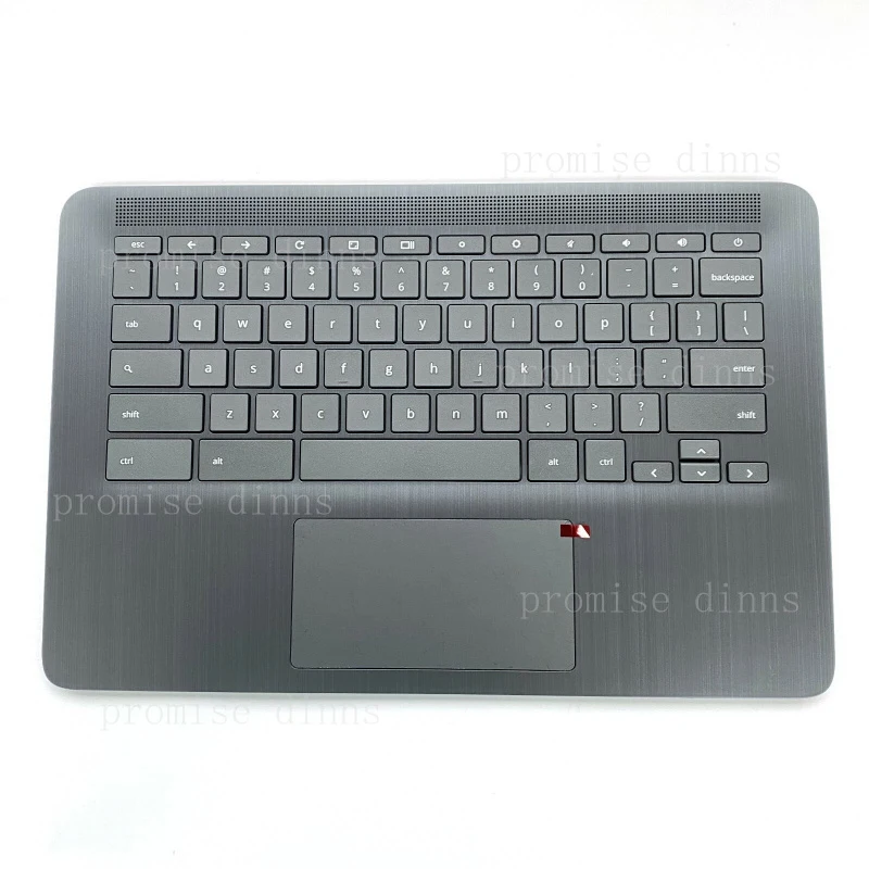 

M New Palmrest Upper Case w/Keyboard Touchpad For HP Chromebook 14 G6 L90459-001 Striped