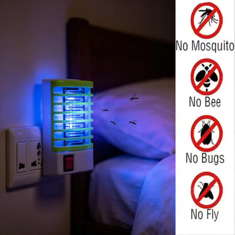 Mini Electric Mosquito Killer Lamp Pest Repellent LED Trap Bug UV Light Zapper for Anti Insect Eco-friendly Home