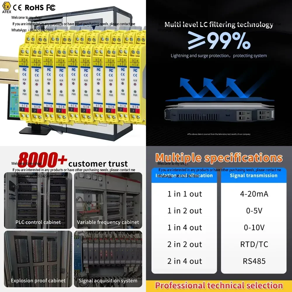

Signal Isolator Isolated Safety Barrier Intrinsically Safe Barriers Signal Isolator Price