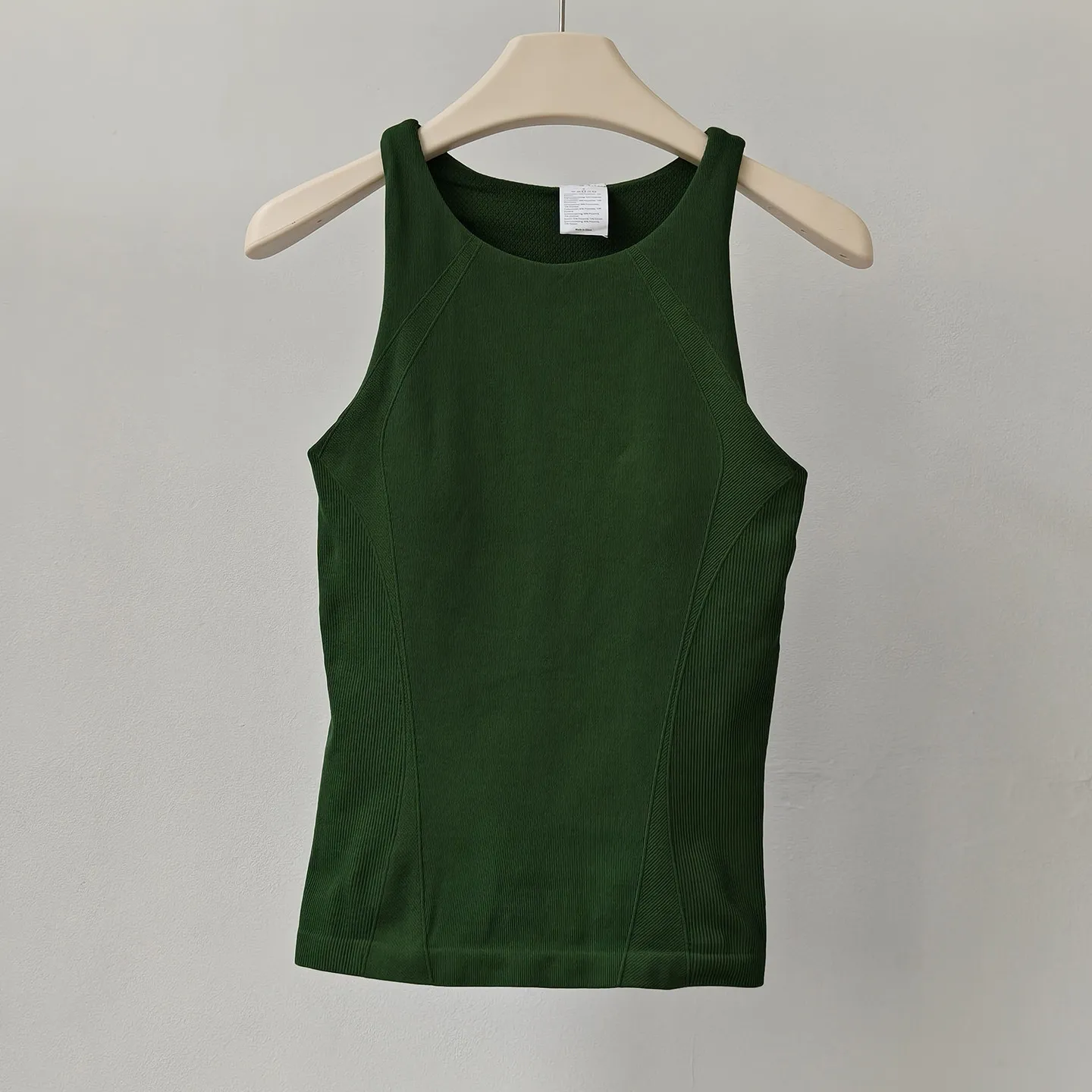 Women Yoga Tank Top with Built-in Bra, Shockproof Running Integrated Vest, Hide Underarm Fat, Breathable Pilates Fitness Top