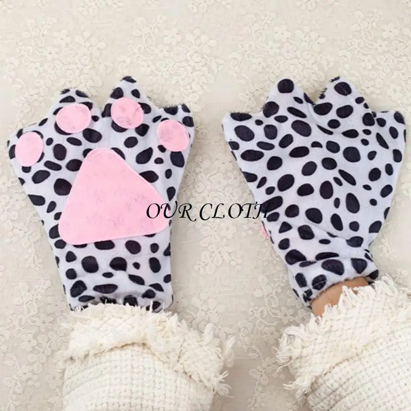 Kitten Claws Gloves Costume Animal Akcesoria na Halloweenowe przyjęcia świąteczne Y1AC