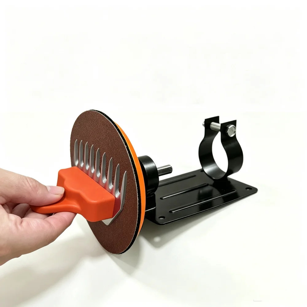 Professional Sheep Shears Grinding Bracket Electric Drill Mount Sheep Clipper Blade Sharpener Holder Wool Cutter Head Sharpening