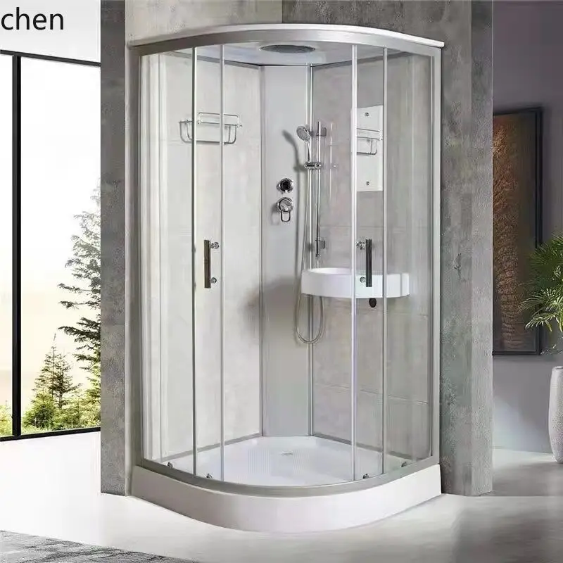 

LXC integral shower room closed household pulley glass fan partition bath room