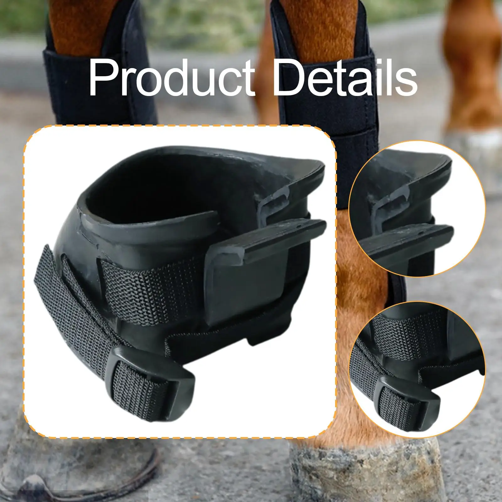 Сапоги для копыта, Защита для копыта для лошадей, Удобный защитный чехол, Прочная защита для лошадей