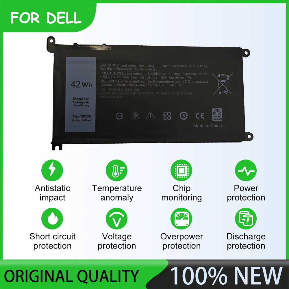 WDXOR Brand New 11.4V 42Wh Notebook Laptop Battery For DELL Inspiron 17 5000 Series-5775 DELL Inspiron 17 Series
