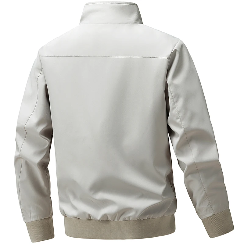 Giacca da uomo di fascia alta autunno 2025 nuovo cappotto di moda bello casual colletto alla coreana giacche abbigliamento da uomo taglia M-5XL