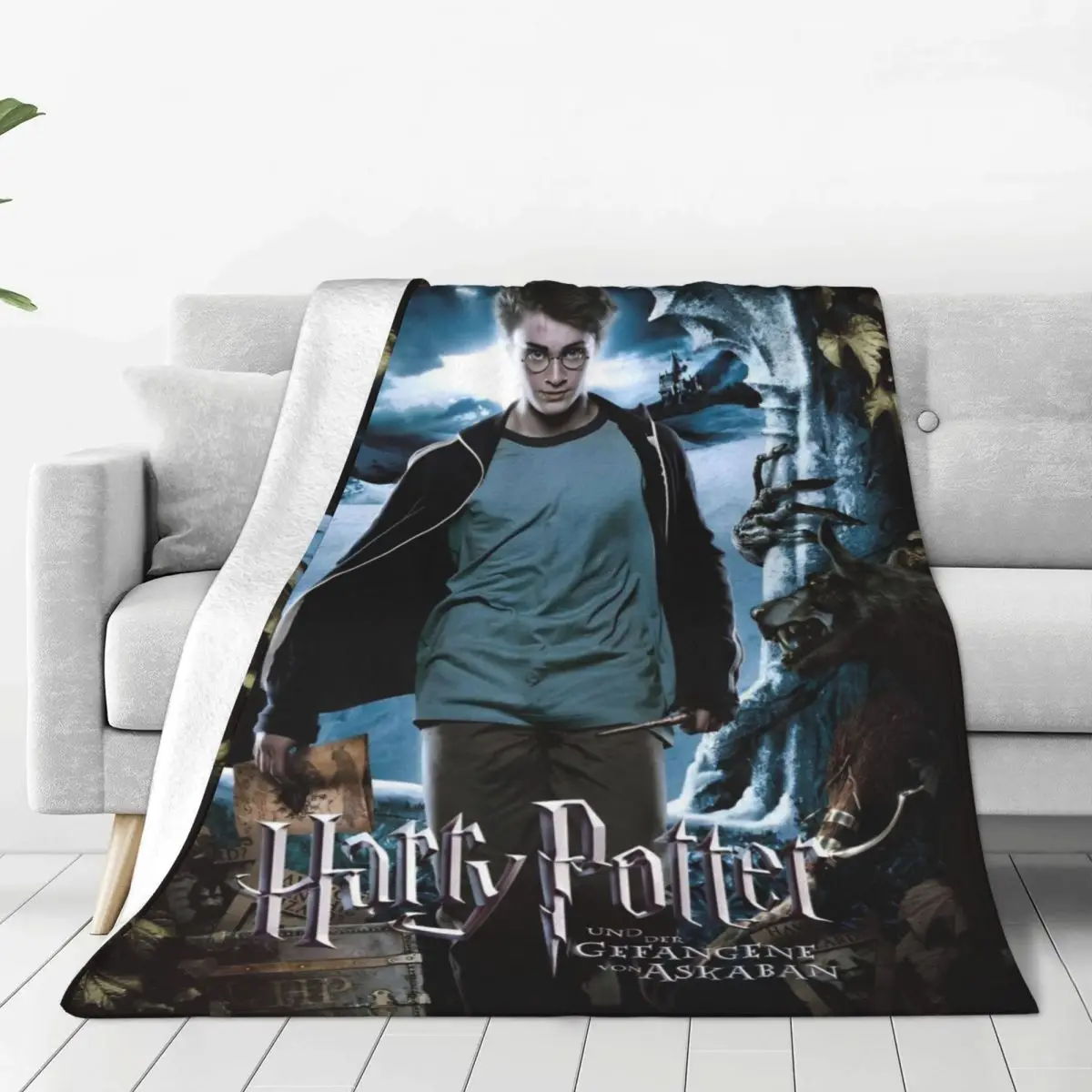 Warm Blanket Airplane Travel Movie Throw Blanket Fantasy Literature Novels Flannel Bedspread For Sofa Bed Cover