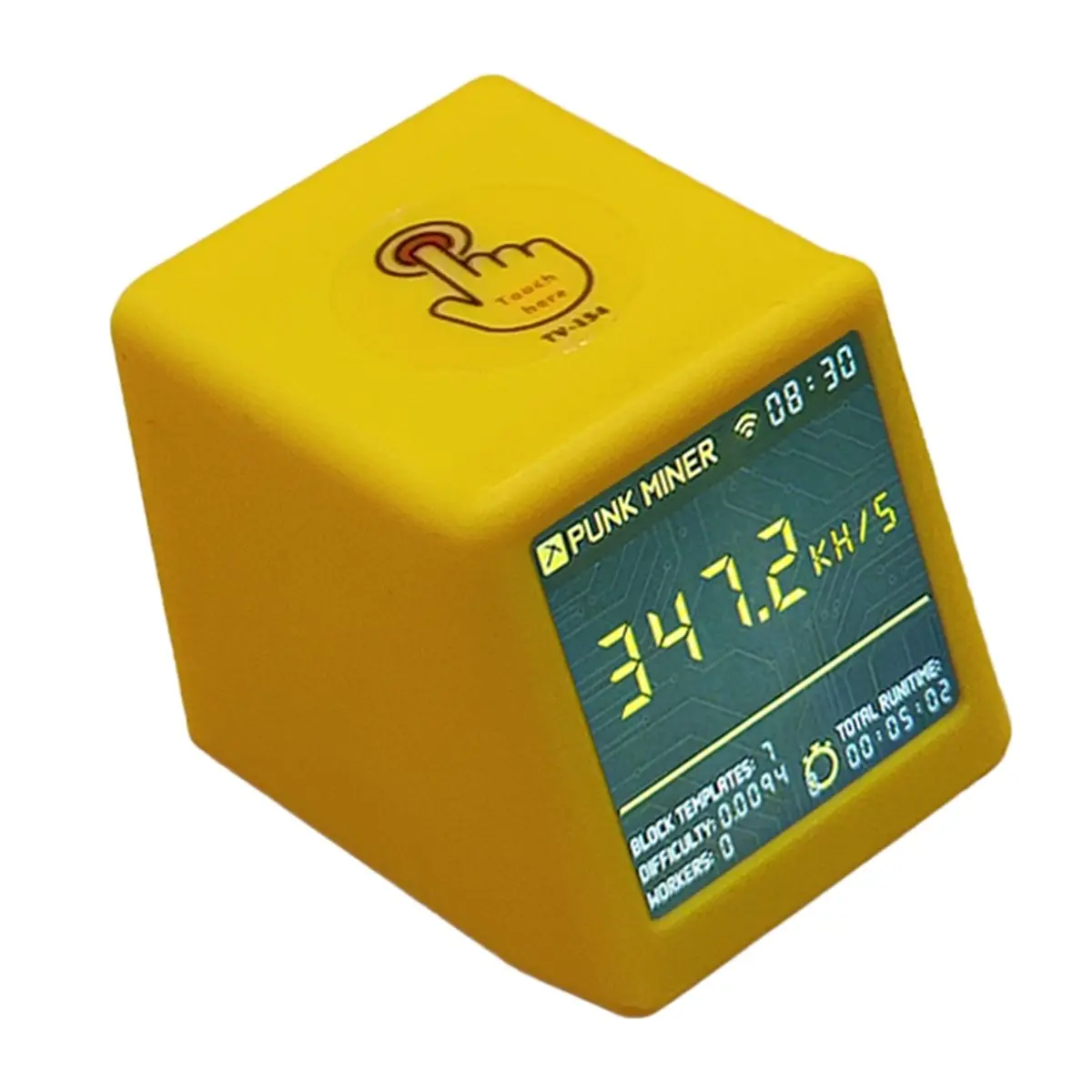 A32I Nerdminers NM Smart TV 350 KH/S Hashrate ESP32 BTC SOLO Lotterys Miner Desktop Clock Low Power Silent B